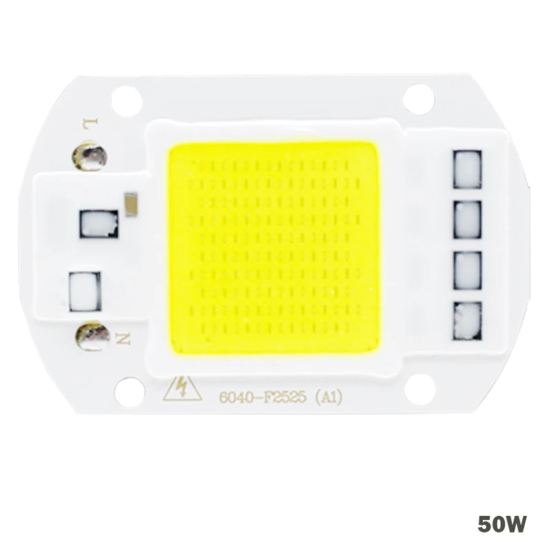 Светодиодный чип COB 5 Вт 20 Вт 30 Вт 50 Вт COB Чип лампочки 220 В Встроенный интеллектуальный IC драйвер для DIY светодиодный прожектор