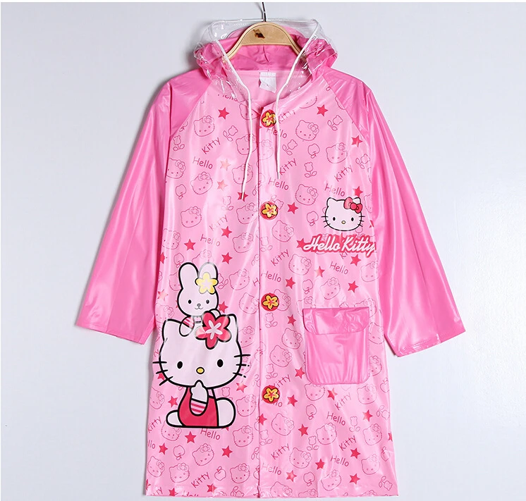 

Kawaii PVC Cartoon Doraemon Mickey Minnie Raincoat Pincho Child