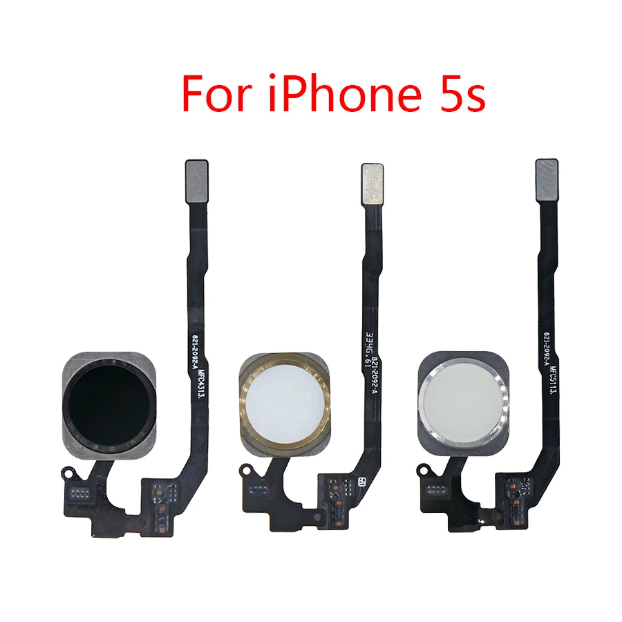 For iPhone 5S Original Home Button Assembly Flex Cable Sensor Ribbon