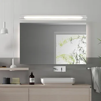 

LED Modern Mirror Light White/BLACK Mirror Cabinet Light Iron Art Waterproof dampproof Bathroom F Lamp Make up Wall Light