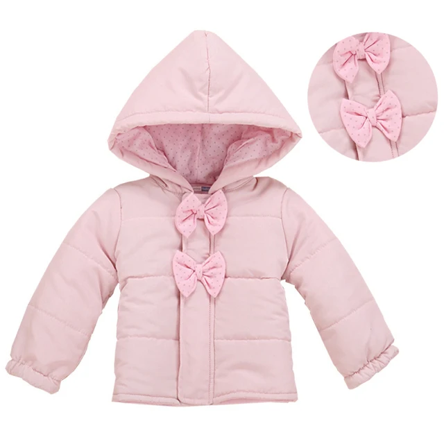 0 2 Yrs Winter Baby Girl Coat & Jacket High Quality Pink Children
