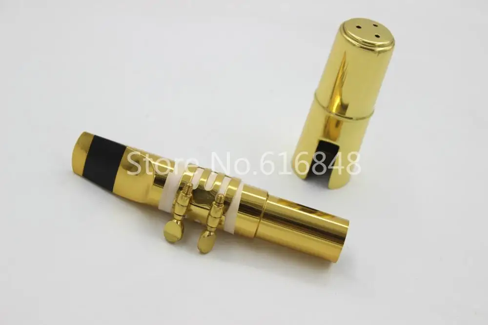 

Dukoff Metal Gold Lacquer Saxophone Mouthpiece for Baritone Saxophone Musical Instrument Accessories Size 5 6 7 8 9