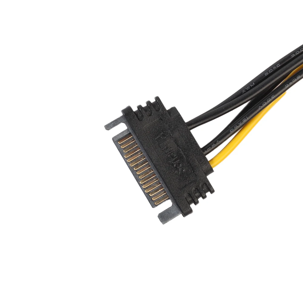 REXLIS SATA Мощность кабель 15 Pin до 6 PCI Express E Sata конвертер Графика видеокарта 20 см Длина