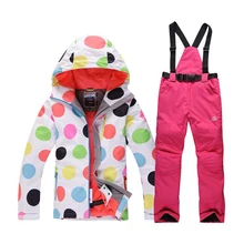 winter women ski suit waterproof windproof hiking outdoor suit jacket pants ski suit outdoor clothes outerwear