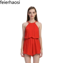 

feierhaosi women sexy bodysuit casual overalls playsuit backless bandage romper comfortable clothing jumpsuits for women F1736
