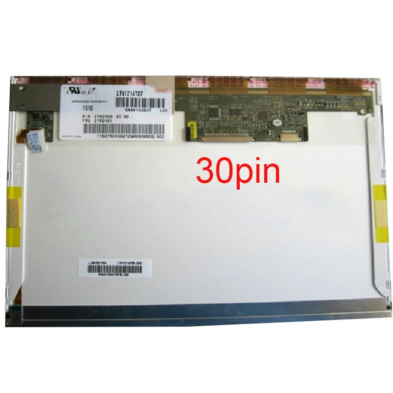 Lcd Matriz Ltn121at07 para Lenovo Thinkpad X200 X201 X201i Notebook Substituição de Exibição 1280*800 30pin 12.1