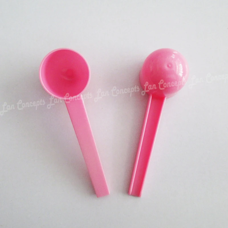 US $26.00 100pcsLot 10ML Plastic Measuring Scoop 5g Pink Measure Spoons 5 Gram HDPE Spoon Free Shipping