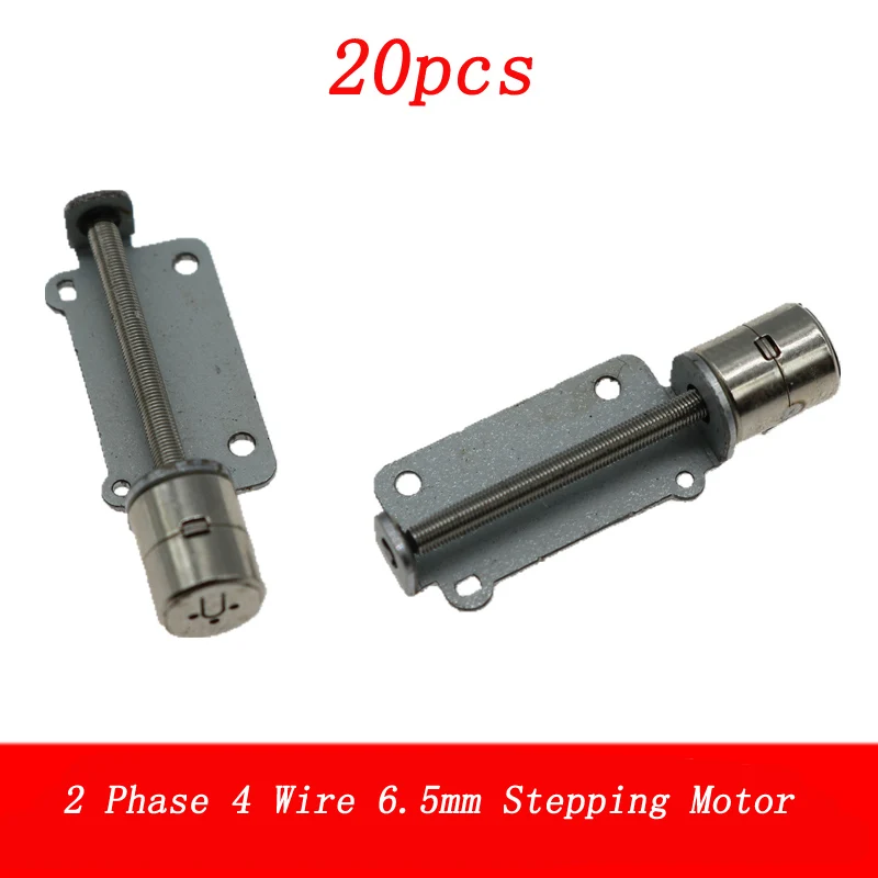 

20pcs Focusing Motor 2 Phase 4 Wire 6.5mm Stepping BJ01 Micro Mini Screw Stepper Step for Slide Camera