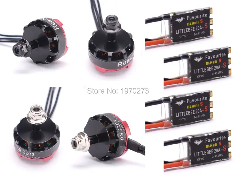 

RS2205 2300kv Brushless Motor RS 2205 + FVT Littlebee 20A pro / 30A / 20A BLHeli_S Mini ESC For FPV Quad Racing