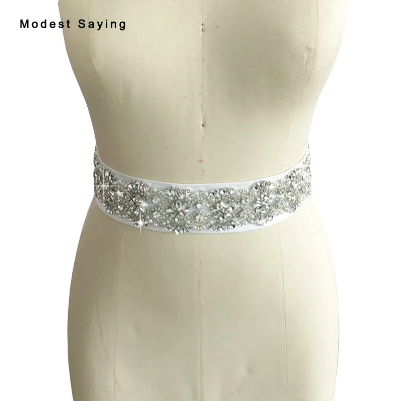 

Real Photo Luxury Pearls Bridal Belts with Crystal Wedding Sashes 2017 Rhinestone ceinture femme strass Wedding Accessories BS77