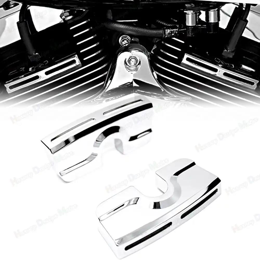 Chrome Spark Plug Covers For Harley Touring M8 Street Glide Road Glide 17 20/Softail 2018 2020