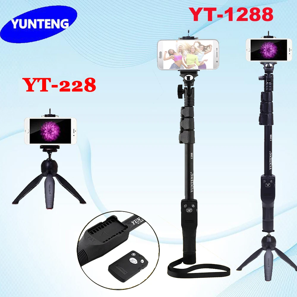 Prix pour Trépied 4 en 1 bluetooth portable extensible poche selfie bâton yunteng 1288 manfrotto & yunteng 228 mini trépied pour mobile téléphone Prix pour Trépied 4 en 1 bluetooth portable extensible poche selfie bâton yunteng 1288 manfrotto & yunteng 228 mini trépied pour mobile téléphone