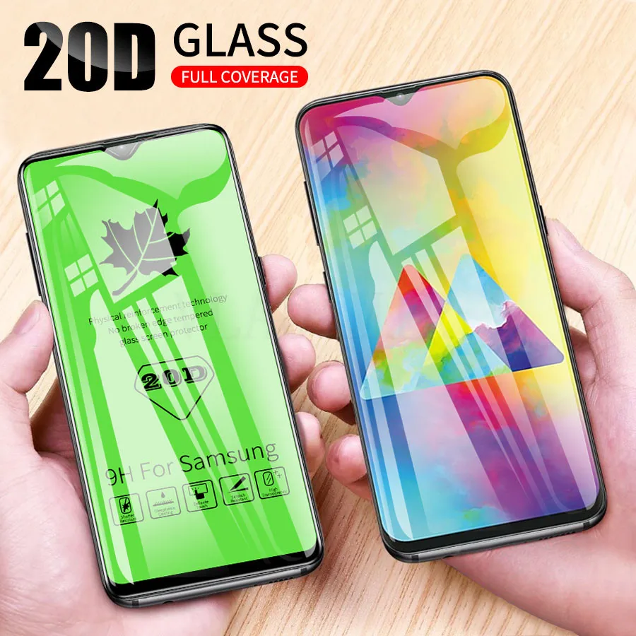 

20D Full Glue Cover Protective Tempered Glass Screen Protector Film for Samsung Galaxy A8 Plus 2018 A7 J4 J6 Plus J2 Core