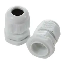 10 шт. белый пластик PG11 Водонепроницаемые кабельные сальники разъемы