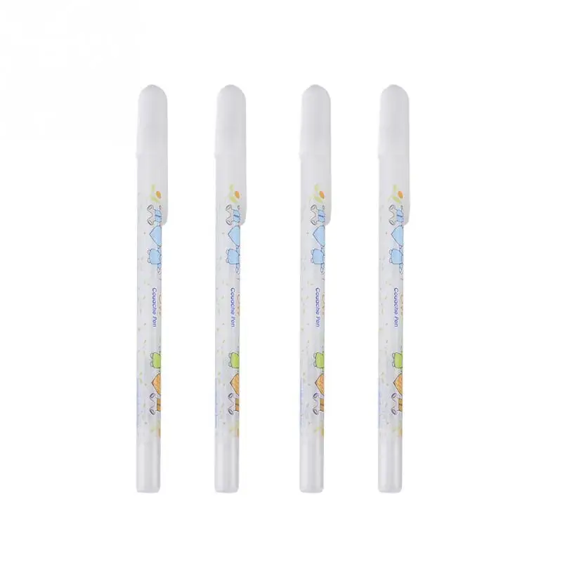 

4Pcs/Set 0.8mm White Ink Glitter Pen Greeting Card Highlighter Marker