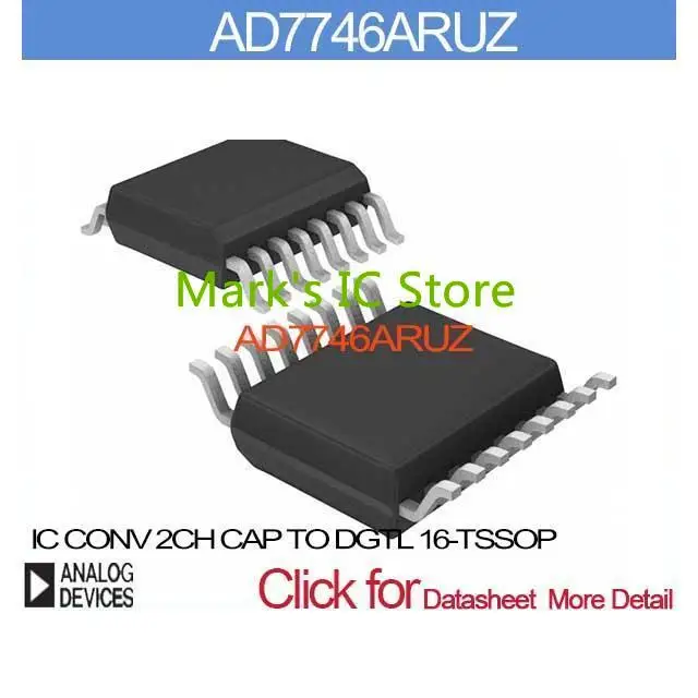 AD7746ARUZ IC CONV 2CH CAP TO DGTL 16-TSSOP AD7746AR Inc 7746 AD7746 7746A AD774 7746AR | Электронные компоненты и