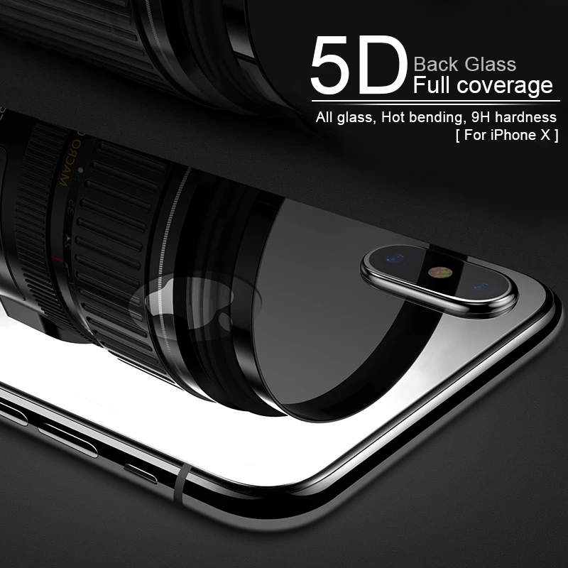 AOXIN 5D полное покрытие заднее стекло для Apple iPhone 7 8 Plus X Закаленное Стекло чехол