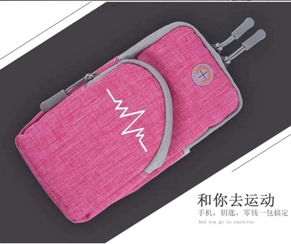 Wangcangli شارة حقيبة حالة غطاء تشغيل شارة العالمي للماء الرياضة الهاتف المحمول حامل الهاتف الرياضة في الهواء الطلق الذراع pou في