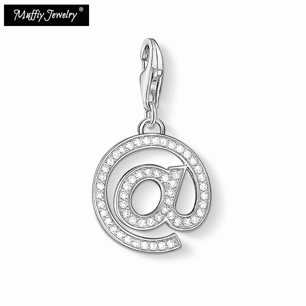 Internet Email @ Me Charm,Thomas Style Club Good Jewelry For Women,Ts Gift In Sterling Silver Fit Bag Bracelet,Super Deal