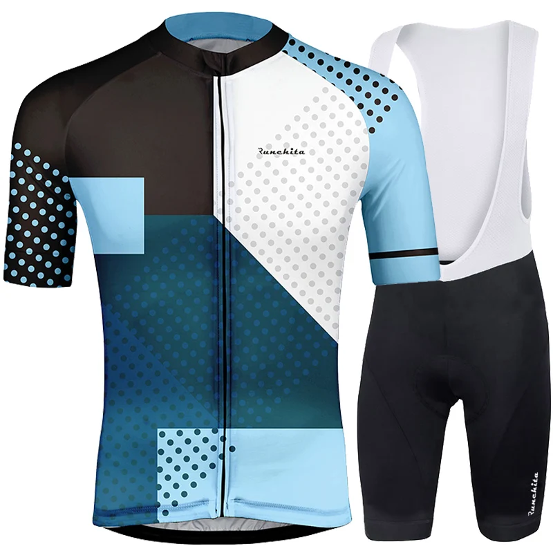 Fietskleding wielrennen zomer heren набор RUNCHITA Pro велосипедная футболка комплект с коротким рукавом equipacion ciclismo verano hombre