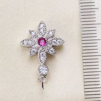 

Special Offer Free Shipping 925 Sterling Silver Pearl Pendant Necklace Pendant Findings Jewelry Parts Fittings Women Accessories