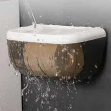 Настенный диспенсер для салфеток для ванной комнаты, держатель для салфеток, коробка для салфеток, бумажный лоток в рулоне, водонепроницаемый держатель для туалетной бумаги 10310E