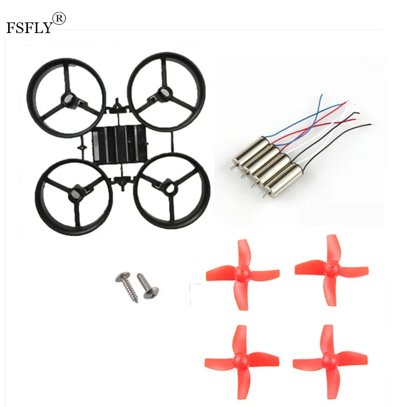 

JJRC H36 Eachine 010 Frame Kit with 4pcs Blade 615 Coreless CW CCW Motor for DIY Indoor Mini Quadcopter