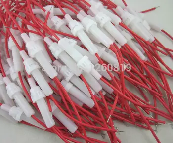 

Lot of 100PCS 6x30mm AGC Glass Fuse Holder In-line Twist type with 20 AWG wire