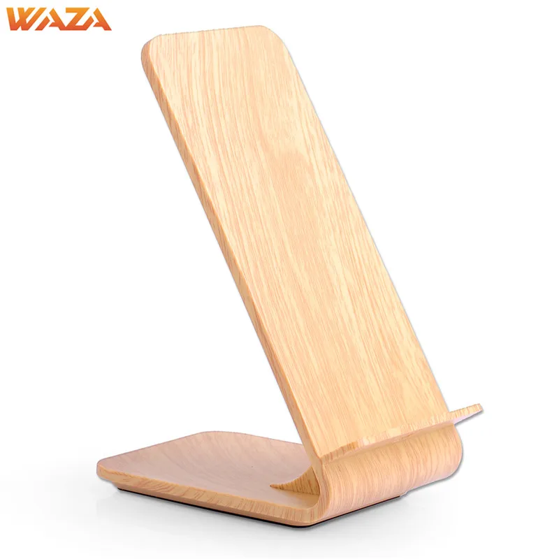 Waza Fast Wireless Charger Wooden For S6/S6 edge plus/S7/S7 edge/Note5/S8/S8 PLUS Or Other Built-in Qi Receiver Smart Phone | Мобильные