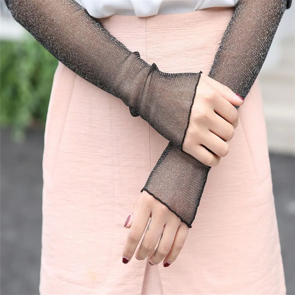 

2018 Fashion Socks Warm Arm Warmer Cotton Long Fingerless Gloves Summer Women Mittens Ankle High Sunscreen Leg