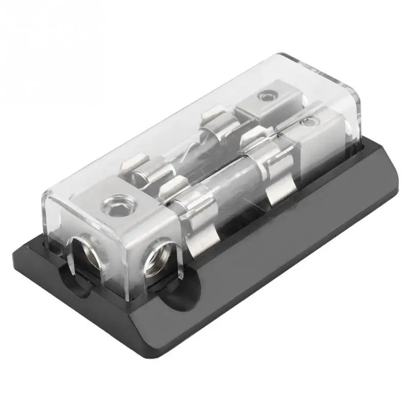 Stereo Audio Dual Way AGU Fuse Holder Power Distribution Block Fusebox