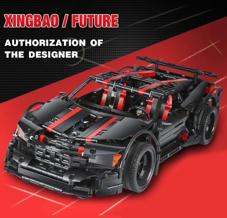 THE Assassin XingBao 07003 создатели MOC the Technic 2015 Assassin X19 строительные блоки игрушки Подарки Модель игрушки