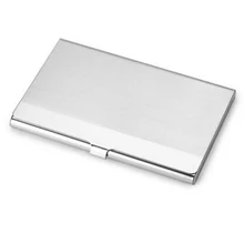 Бизнес карты чехол из нержавеющей стали кличка кредитных кошелек с отделами для карт крышка тонкий металлический протектор случае