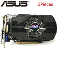 Оригинальная Видеокарта ASUS, 2 шт., Видеокарта GTX 750 Ti, видеокарты для nVIDIA Geforce GTX 750Ti, 2 Гб, 128 бит, GDDR5, используются VGA карты, Hdmi, Dvi