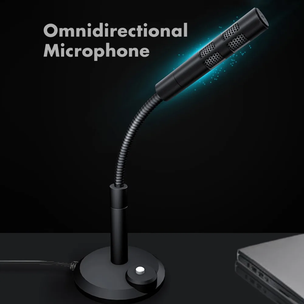 Настольный мини USB микрофон SOONHUA для компьютера ПК ноутбука с гибкой подставкой