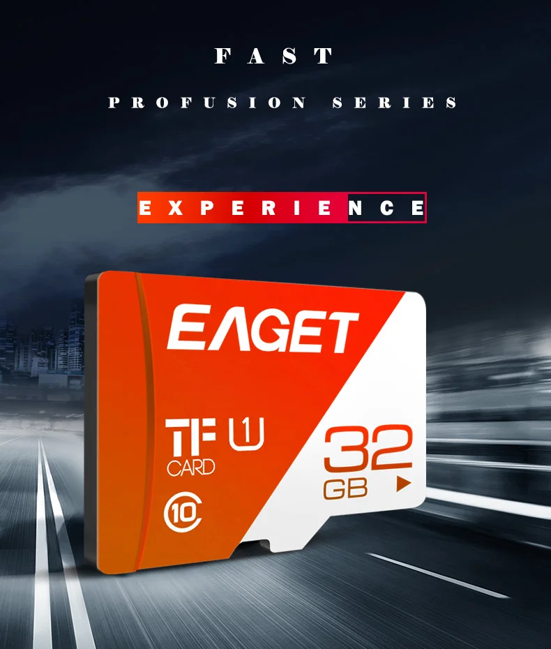 EAGET T1 Micro SD карта 16 Гб/32 ГБ/64 Гб/128 ГБ/256 ГБ класс 10 TF карта памяти Высокоскоростная флеш-карта для телефонов и планшетов