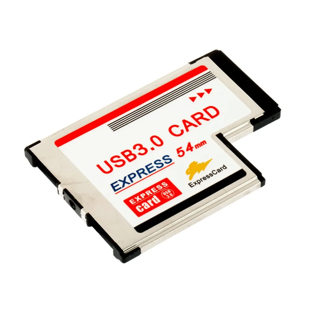 Express Card для USB 3,0 54 мм адаптер конвертер PCMCIA 2 Порты карты адаптера скорость передачи до 5 Гбит/1,5/12/480 Мбит/с