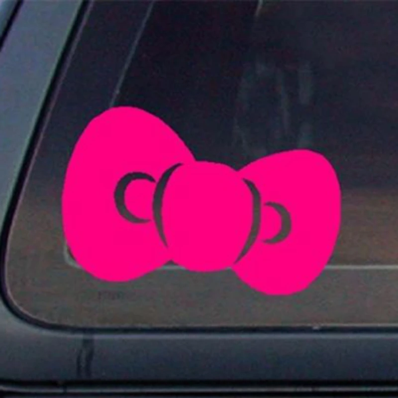 Hello Kitty BOW Car Decal / Sticker HOT PINKin Car Stickers from