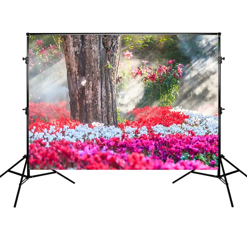 

Mehofoto Spring Photography Backdrop Beautiful Flowers Background Tree Banner Decoration Backdrops for Photo Shoot