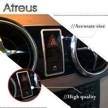 Автомобильная центральная консоль, светильник с подогревом, кнопка, рамка, наклейки для Mercedes Benz GLK, 200, GLK, 260, GLK, 300, AMG, GLK, класс, авто аксессуары