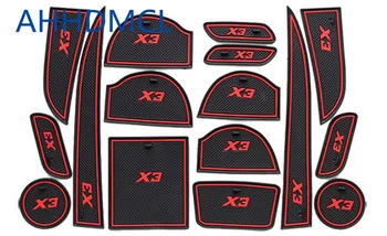 

Car Anti-Dirty Pad Door Groove Gate Slot Cup Armrest Storage Pad Anti-Slip Mat For Dongfeng Joyear X3