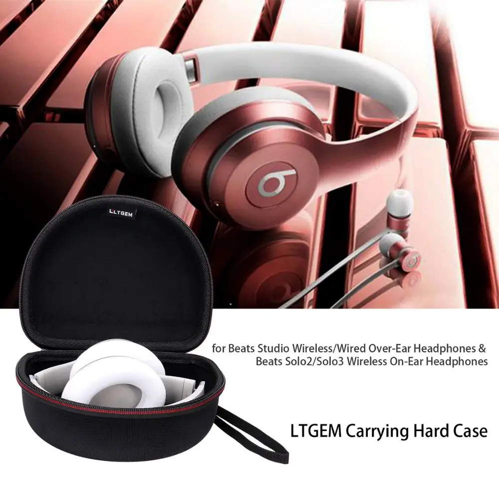 

LTGEM Case Compatible For Beats Studio Wireless/Wired Over-Ear Headphones & Beats Solo2 / Solo3 Wireless On-Ear Headphones