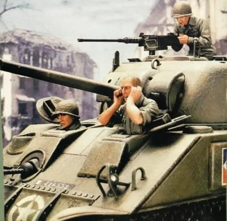 

1/35 Resin Kits US Tank Crew 3pcs/set (no include tank)