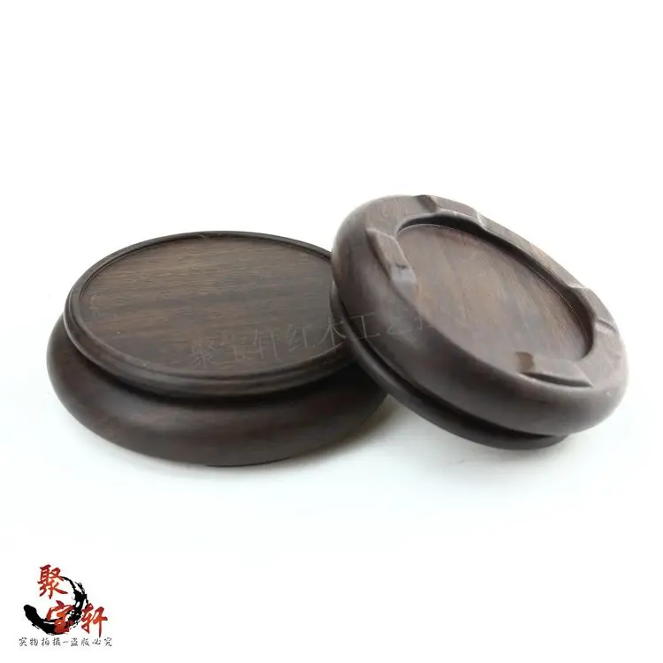 Jade stone are recommended seal round base solid wood whole carved wooden household act the role ofing is tasted small gifts