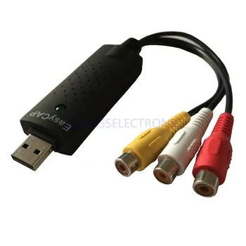 

2017 KASSEXUN uvc video capture card convert any analog video audio to digital capture vhs to dvd converter Free shipping