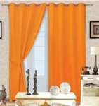 

cheap price microfiber solid color curtain with 8 metal rings