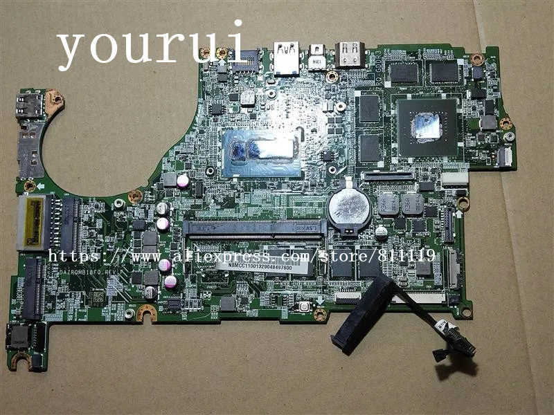 Yourui для материнской плате процессор i5-4200u Acer Aspire V5-573 V5-573G материнская плата NB.MCC11.001