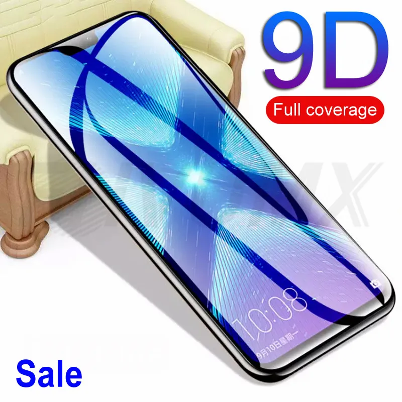 9D Protective Glass on the For Huawei Honor 9 10 Lite V9 V10 8X 8A 8C Honor 20i 9i 10i V20 Tempered Screen Protector Glass Film