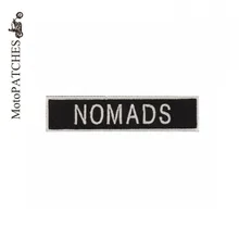 Mc нашивки на одежду передние патчи NOMADS боковые коромыслы на заказ ваш текст вышивка сзади патчи для куртки