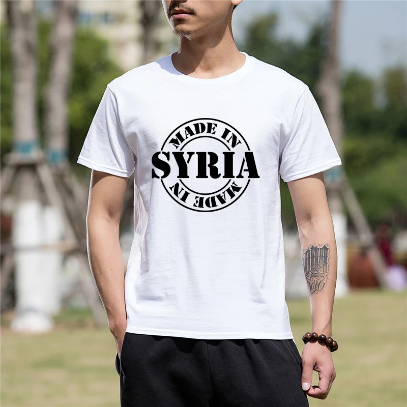 

New Arrive Funny made in syria Funny T Shirt for men